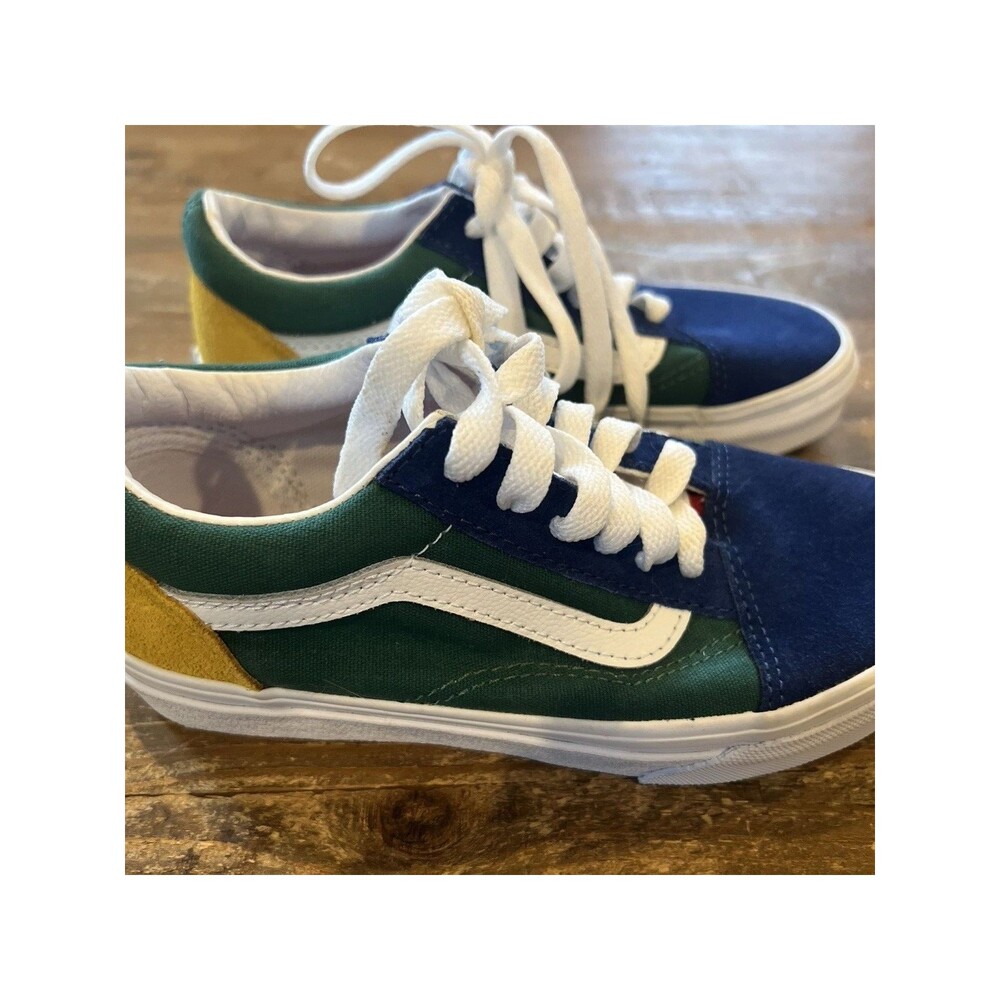 Vans Old Skool Yacht Club Color Block Suede Unisex Shoes Kids Boys 1.5 New